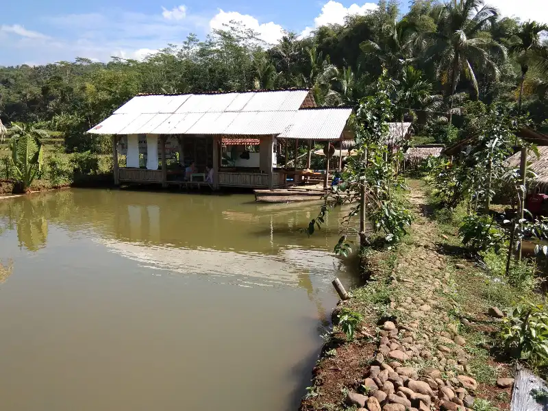 suasana pasar batok kampung sidat