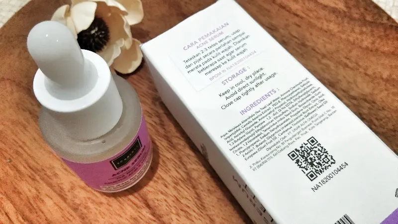 bahan acne serum scarlett