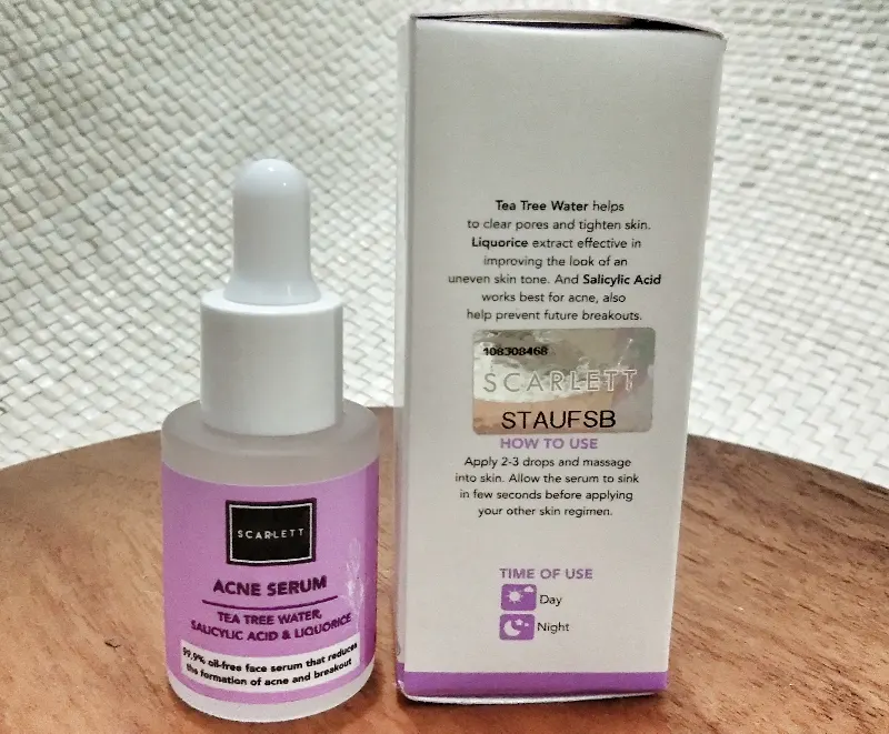 review acne serum scarlett